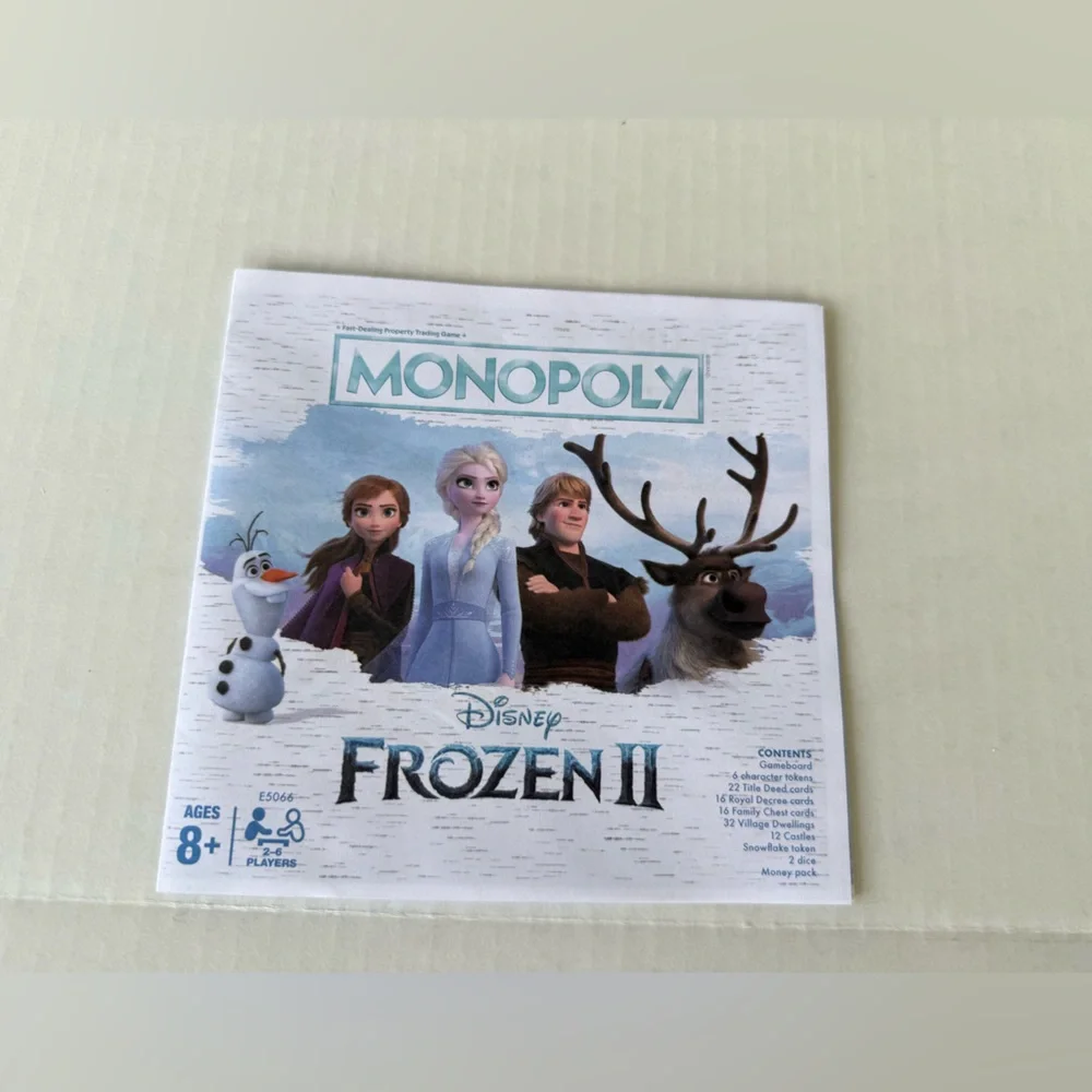 Monopoly Disney Frozen‎ II Board Game E5066 Journey Through Arendelle Hasbro